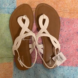 White Sandals NWT